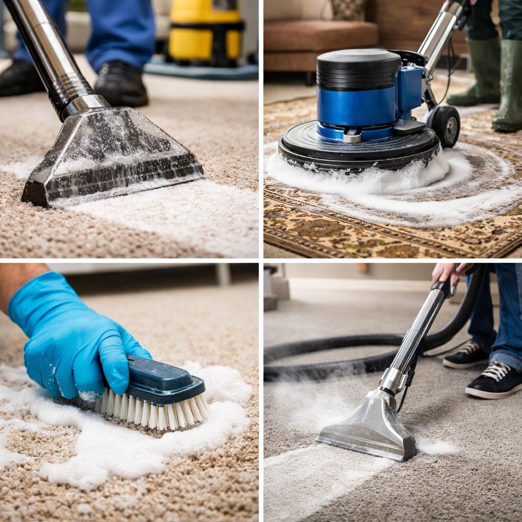 Yerinde temizlik yerde yıkama